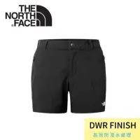 在飛比找momo購物網優惠-【The North Face】女 DWR透氣運動短褲《黑》