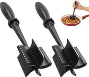 2 Pack Meat Chopper, Heat Resistant Meat Masher for Ground Beef, Hamburger Meat, Nylon Hamburger Chopper, Ground Meat Smasher Ground Beef Chopper, Mix and Chop Kitchen Tool and Meat Browning Utensil
