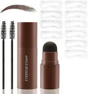 Boobeen Eyebrow Stamp, Eyebrow Stamp Stencil Shaping Kit, Eyebrow Filler Powder, Durable, Eyebrow Definator Makeup for Natural Eyebrows