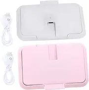 MINAOLULUS Portable Tissue Wipe Warmer Car Wet Tissue Heater for Travel Home in-Built Thermostat Quick