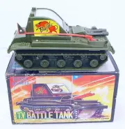 Premier Taiwan TV BATTLE TANK Military Army Model 22cm RC Op. MIB`70 VERY RARE!