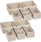 Foldable Cloth Storage Box Closet Dresser Drawer Organizer Fabric Baskets Bins C