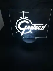 Gretsch Drums Acrylic Desk Light, 7 Color LED Lamp Base with remote
