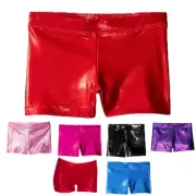 Kids Girls Dance Shorts Ballet Gymnastics Sparkling Dancewear Hot Pant Shorts AU