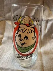 Alvin and The Chipmunks Theodore Vintage 1985 Collectors Glass - New Old Stock