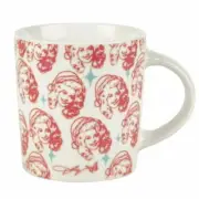 Dolly Parton Face 18 oz Porcelain Can Mug, Pink