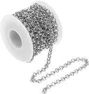 [LALAFINA] Aluminum Chain Kits Pearl Chain for Jewelry Making Letter Beads Pliers Bracelet Making Kit Charm Necklace Stand Beads for Bracelets Necklace Chains Bags Trinket Loom Golden
