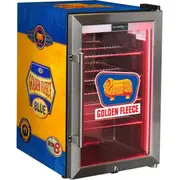 Golden Fleece Schmick Vintage Fuel Pump Triple Glazed Alfresco 70 Litre Bar Fridge With LED Strip Lights