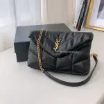 FINDYOURSTYLE 正品代購 YSL LOULOU PUFFER 雲朵包小號黑金釦