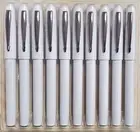 Parker Reflex White Chrome Trim Rollerball Pen, Set of 10 (No Refill)