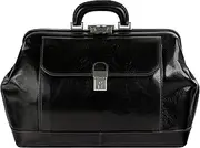 [Time Resistance] Leather Doctor Bag - Top Handle Bag - Medical Briefcase - Gladstone Handbag