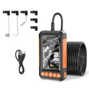 Black 16.4Ft Industrial Endoscope-1080P HD 4.3in Screen Borescope Camera LED