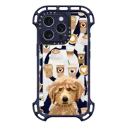 iPhone 16 Pro Ultra Bounce Case MagSafe Compatible Poodle coffee clear phone case for unique dog breed lovers