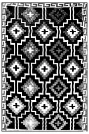 Lhasa Black & Cream Outdoor Rug - Weatherproof Rug, Recycled Plastic, Sustainable, Eco Friendly UV Resistant, Durable Outdoor, Patio Rug, Fade Resistant
