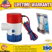 1100GPH Water Pump Auto w/ Float Switch 12V Automatic Submersible Boat Bilge US