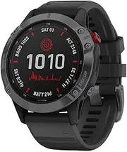 [Garmin] Fenix 6 Pro Solar (Slate Grey with Black Band)