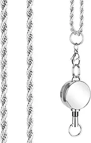 Retractable Lanyard for Women Fashion Chain Necklace Strong Lanyards for ID Badges Key