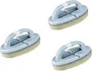 ELAYARD Swimming Pool Cleaning Set 3 Pack Round Brush Handle Sponge Brush for Pool Cleaning Tools Random Color