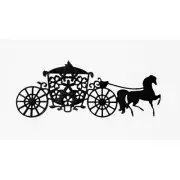Nini's Things Large Horse & Carriage Die Cutting Stencil Princess Cart Wedding