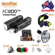 Godox AD200Pro 2.4G TTL HSS Flash Speedlite with Diffuser Reflector Accessory