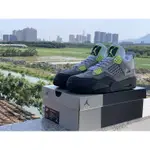 頂級跑鞋 AIR JORDAN 4 SE AIR MAX 95 霓虹燈 AJ4 灰色/綠色男士運動鞋籃球鞋 DRYX