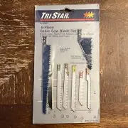 Vintage 8-Piece TriStar Sabre Saw Blades Color Coded