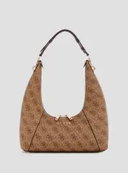 GUESS Women's Beige Logo Calista Shoulder Bag