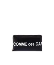 Comme des Garçons Wallet Zip Around Logo Wallet One size Black