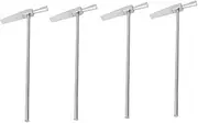 LIFKOME 4pcs Mini Hammer Repair Batteries Tool Kit Scratch Car Pry Tool Power Snap Tools Torque Toolbox Screwdriver Household Tools The Band Link Remover Zinc Alloy Silver