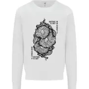 Nature is Art Mushroom Fungi Mycology Kids Sweatshirt Jumper