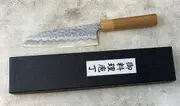 Tsunehisa Shiro White Steel & Stainless Clad Santoku Knife 180mm Made in Japan
