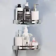 2 Corner Shower Shelf , Shelves Stainless Steel ~ Bath ~ No Drill ~ Fast Ship