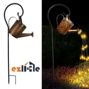 Solar String Light Garden Tree Decor Outdoor LED Shower Lamp Watering Can Art