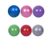 6 Pcs Pilates Exercise Ball Mini Yoga Ball,Workout Fitness Ball,Balance Ball,Improves Stability -red+purple+blue+pink+green+gray