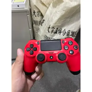 SONY PS4 原廠手把 搖桿 1代 無線控制器 紅色 透明色 約九成新