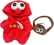 harayaa Plush Doll Clothes for 15cm 17cm, Doll Jumpsuit with Bag,Stuffed Animals Clothes,Stylish, Doll Outifit, red