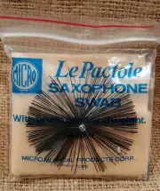 NEW Micro Le Pactole Saxophone Swab No. 6009 w Brush, Cord & Weight