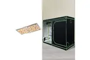 Green Fingers Grow Tent 2200W LED Grow Light Hydroponic Kit System 2.4x1.2x2M