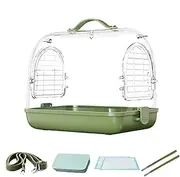 Bird Travel Carrier | Portable Transparent Pet Carrier Backpack | Removable Breathable Bird Transport Bag, Cockatiel Travel Accessories for Conures Parakeet Lovebirds