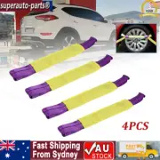 4x Truck Car Tire Wheels Link Straps Trailer Recovery Ratchet Tie Down Straps