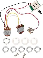 SWOOMEY 1 Set Electric Guitar Circuit Control with Potentiometer Durable Design for Guitar Use Easy Installation and Operation Compatible with