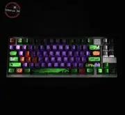 NEON GENESIS EVA-01 Pearlized Metallic Frosted Keyboard Cap 128 pcs
