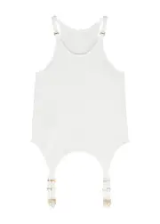 Dion Lee Garter Stretch-jersey top - Ivory - L L