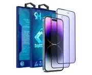 2X Matt Privacy For Apple iPhone 14 Plus Tempered Glass Screen Protector Film