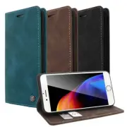For iPhone SE 3rd 2022/2nd 2020 Case Magnetic Leather Card Wallet Stand Cover