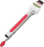 Ciieeo Christmas Silicone Mini Tongs for Serving Food Ice Cube Fruits Sugar Grilling Baking and Serving Bread and Snacks Appetizers