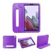 For Samsung Galaxy Tab A7 Lite 8.7 inch T220/T225 2021 kids Case, Kickstand Shockproof Protective Rugged Convertible Handle Stand Light Weight Kids Friendly Cover (Purple)