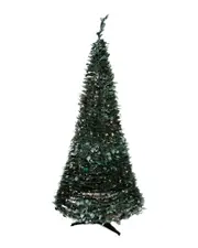 Northlight Pre-Lit Green Holly Leaf Pop-Up Artificial Christmas Tree