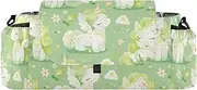 miaozhen Cartoon unicorns Fluorescent Green stroller parent organizer stroller drink caddy insulated organizador para carreola accesorios para stroller