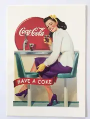 Vintage Coca Cola Postcard Disney's Epcot Coke Exhibit 1990's